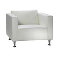 Bajja White Vinyl Chair