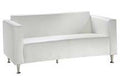 Baja Line  White Vinyl Loveseat