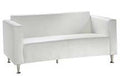 Baja Line  White Vinyl Loveseat