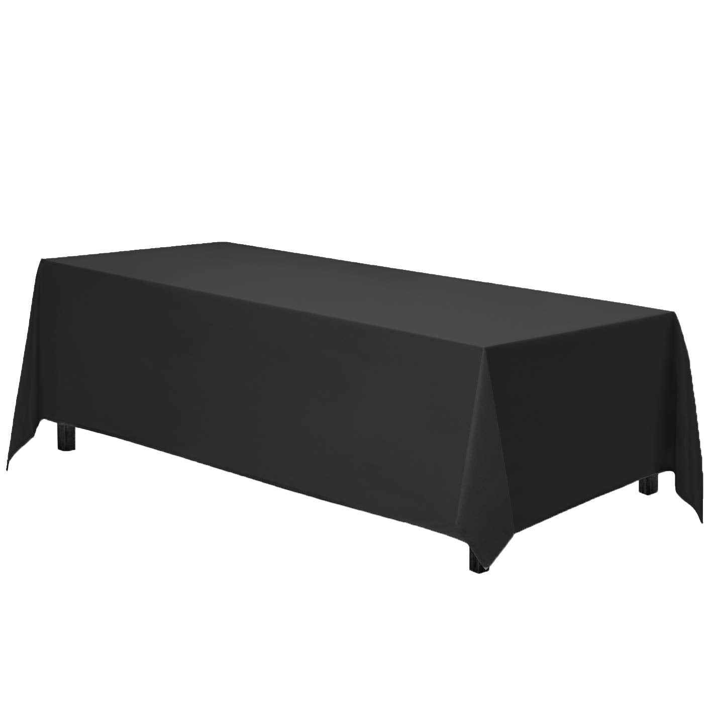 8' Table Skirted - Black